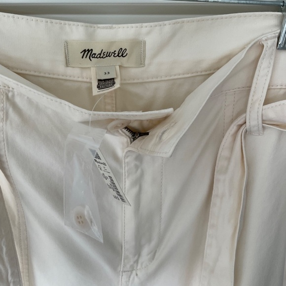 Madewell Griff Superwide Leg Cargo Pants,  Vintage Canvas SZ 33 NWT - Picture 4 of 7